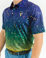 Mardi Gras Golf Polo. LIMITED EDITION. - Yatta Golf