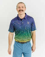 Mardi Gras Golf Polo. LIMITED EDITION. - Yatta Golf