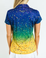 Mardi Gras Golf Polo. Women's. LIMITED EDITION. - Yatta Golf