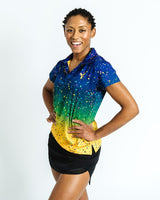 Mardi Gras Golf Polo. Women's. LIMITED EDITION. - Yatta Golf