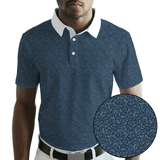 Model - T Navy Golf Polo - Yatta Golf