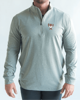 MSU Light Grey Quarter Zip - Yatta Golf