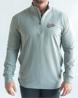 MSU Light Grey Quarter Zip - Yatta Golf