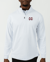 MSU White Quarter Zip - Yatta Golf
