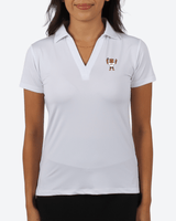 MSU White Women's Polo - Yatta Golf