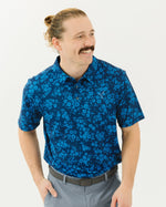 Navy Daisy Golf Polo - Yatta Golf