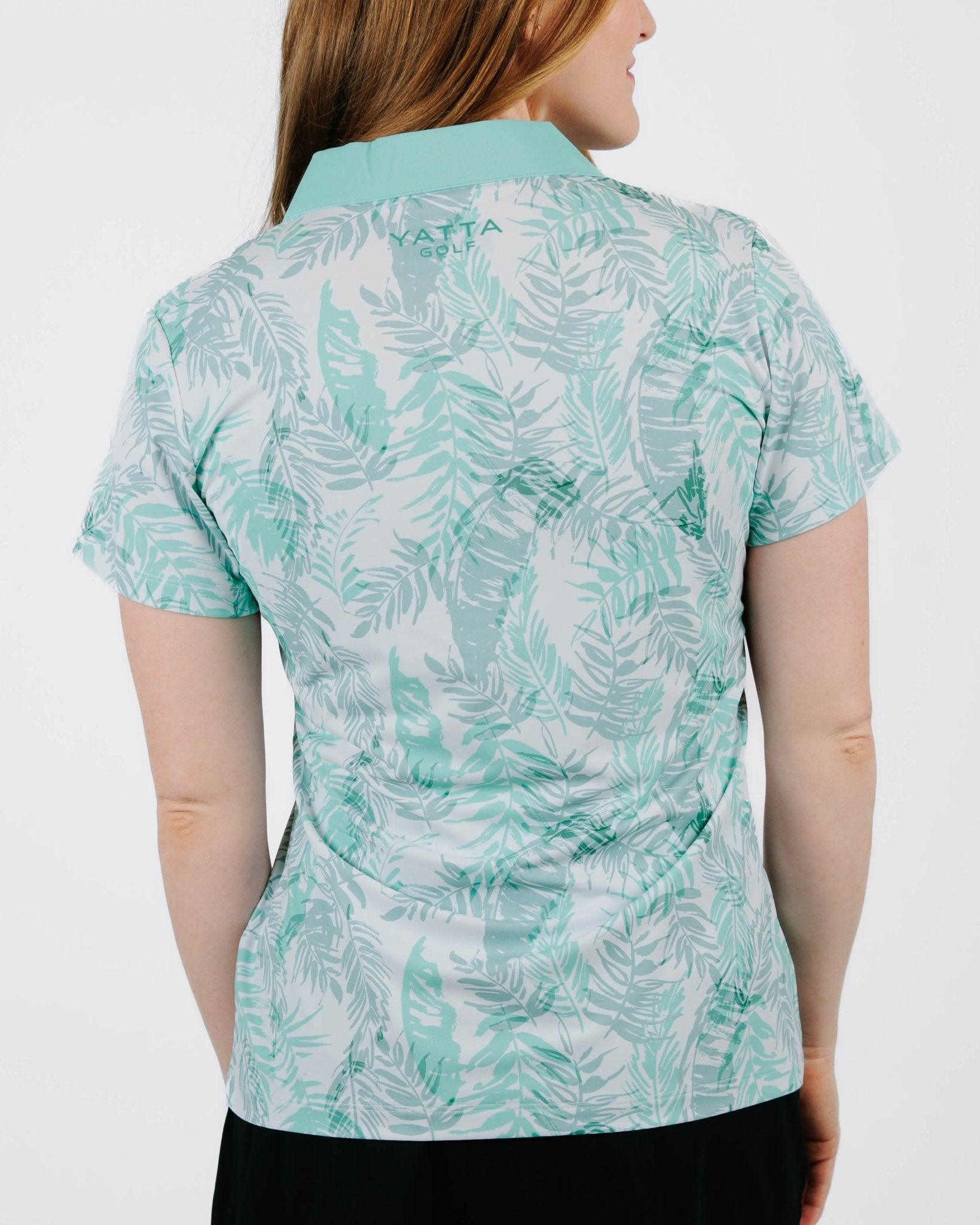 Palm Fringe Women's Golf Polo - Yatta Golf