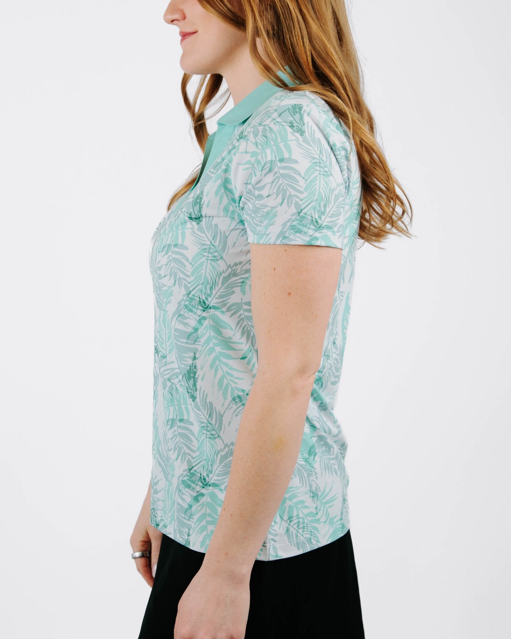 Palm Fringe Women's Golf Polo - Yatta Golf