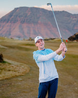 Palm Noir Golf Hat - White - Yatta Golf