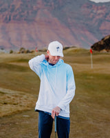 Palm Noir Golf Hat - White - Yatta Golf