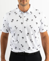 Palm Noir Golf Polo - Yatta Golf