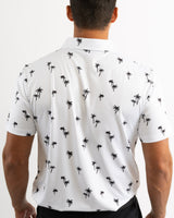 Palm Noir Golf Polo - Yatta Golf