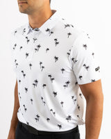 Palm Noir Golf Polo - Yatta Golf