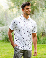 Palm Noir Golf Polo - Yatta Golf