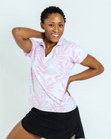 Pink Frost Women's Golf Polo - Yatta Golf
