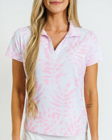 Pink Frost Women's Golf Polo - Yatta Golf