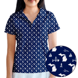 Pure Michigan Livin' Golf Polo. Women's. LIMITED EDITION. - Yatta Golf