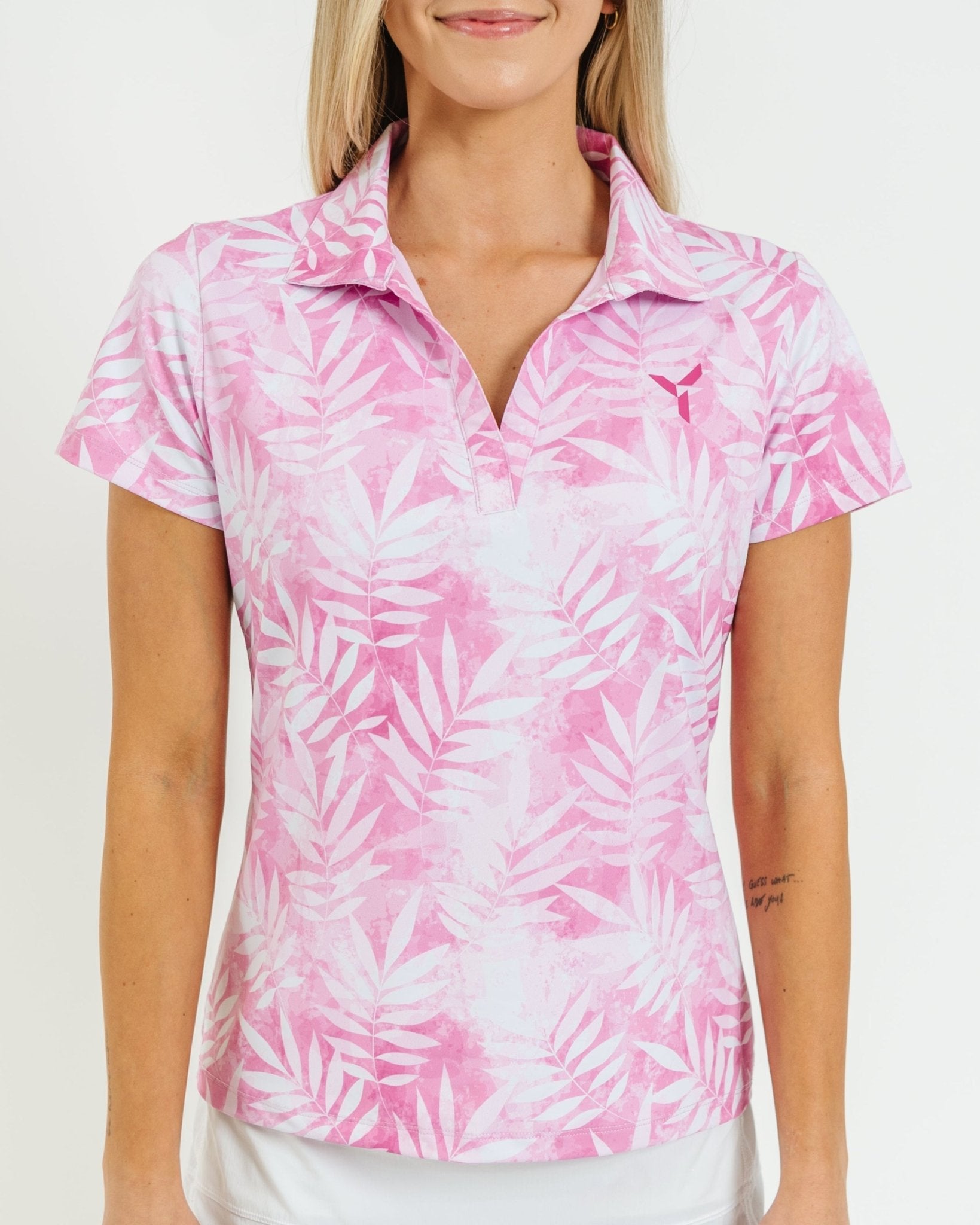 Rosé Fairway Women's Golf Polo - Yatta Golf