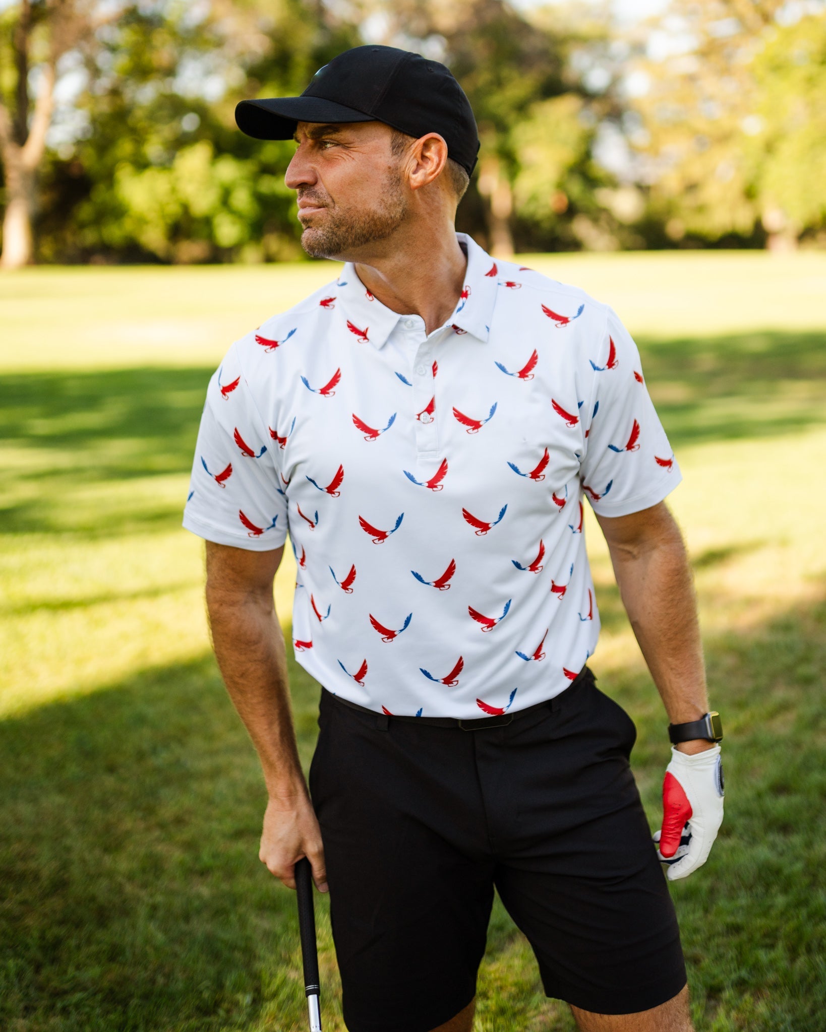 Ryde'r Die USA Golf Polo. LIMITED EDITION. - Yatta Golf