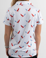 Ryde'r Die USA Golf Polo. Women's. LIMITED EDITION. - Yatta Golf