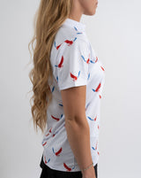 Ryde'r Die USA Golf Polo. Women's. LIMITED EDITION. - Yatta Golf