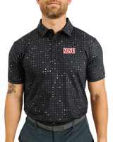 SDSU Black Glitter Polo - Yatta Golf