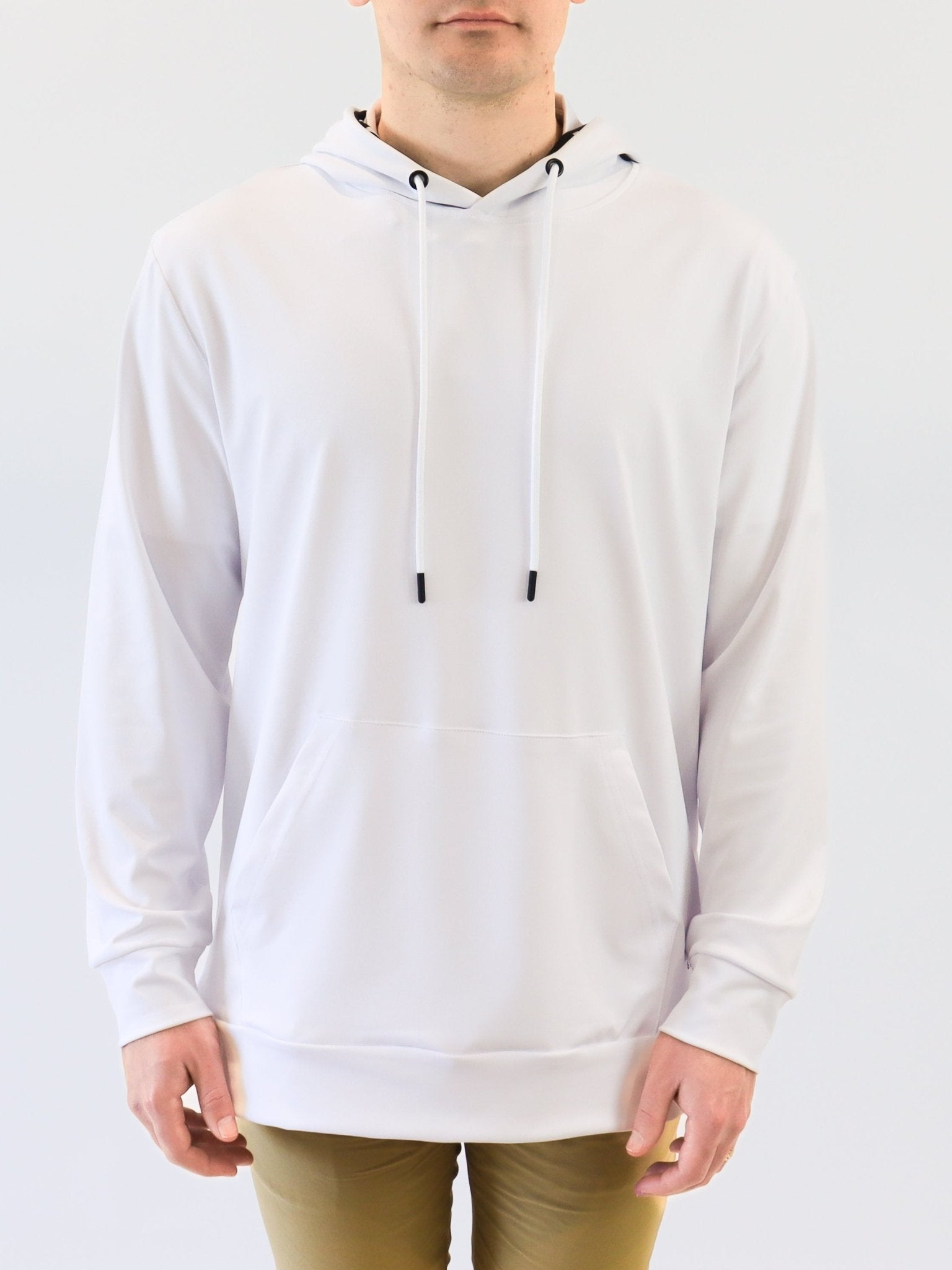 Solid White Hoodie - Men's - Yatta Golf