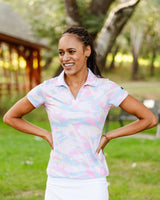 Spring Track Women's Golf Polo - Yatta Golf