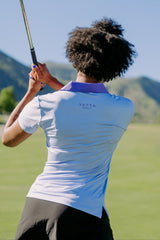 Subtle Dahlia Women's Golf Polo - Yatta Golf