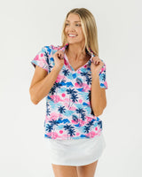 Sunset Swing Women's Golf Polo - Yatta Golf