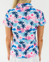 Sunset Swing Women's Golf Polo - Yatta Golf