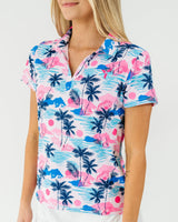 Sunset Swing Women's Golf Polo - Yatta Golf