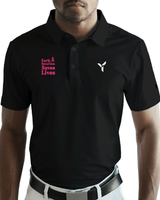 The Black Polo Cancer Awareness Edition - Yatta Golf