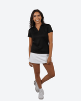 The Black Women's Golf Polo - Yatta Golf