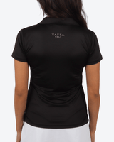 The Black Women's Golf Polo - Yatta Golf