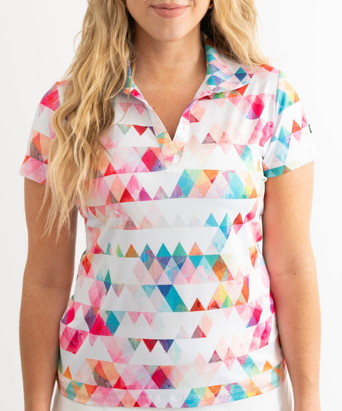 Women's Pink And Blue Polo Shirt. Epic Golf Polos. Only $39.95. – Yatta ...