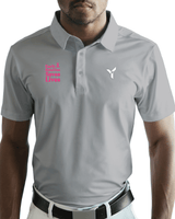 The Grey Polo Cancer Awareness Edition - Yatta Golf