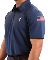 The Navy Polo. USA EDITION. - Yatta Golf