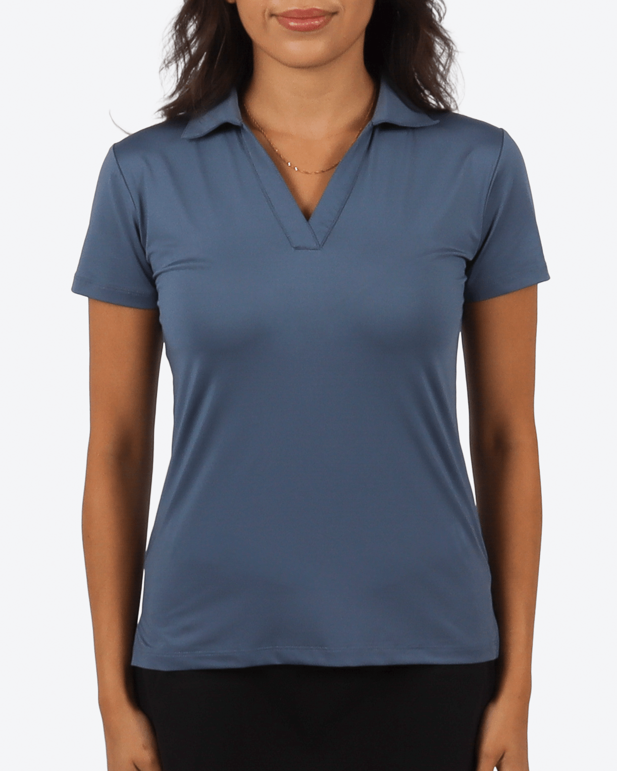 The Navy Women's Golf Polo - Yatta Golf