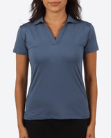 The Navy Women's Golf Polo - Yatta Golf