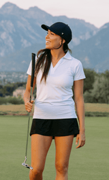 The White Women's Golf Polo - Yatta Golf
