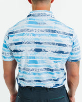 Tropical Blues Golf Polo - Yatta Golf