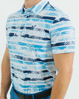 Tropical Blues Golf Polo - Yatta Golf