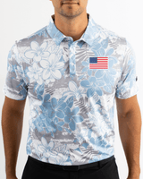 Tropical Mist Golf Polo. USA EDITION. - Yatta Golf
