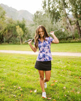 Twilight Tee Time Women's Golf Polo - Yatta Golf