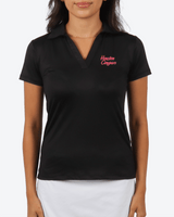 U of H Black Women's Polo - Yatta Golf