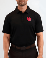 U of U Black Polo - Yatta Golf