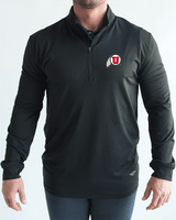 U of U Black Quarter Zip - Yatta Golf