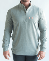 U of U Gray Quarter Zip - Yatta Golf
