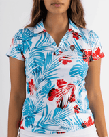 UNM Red White & Beaches Women's Polo - Yatta Golf
